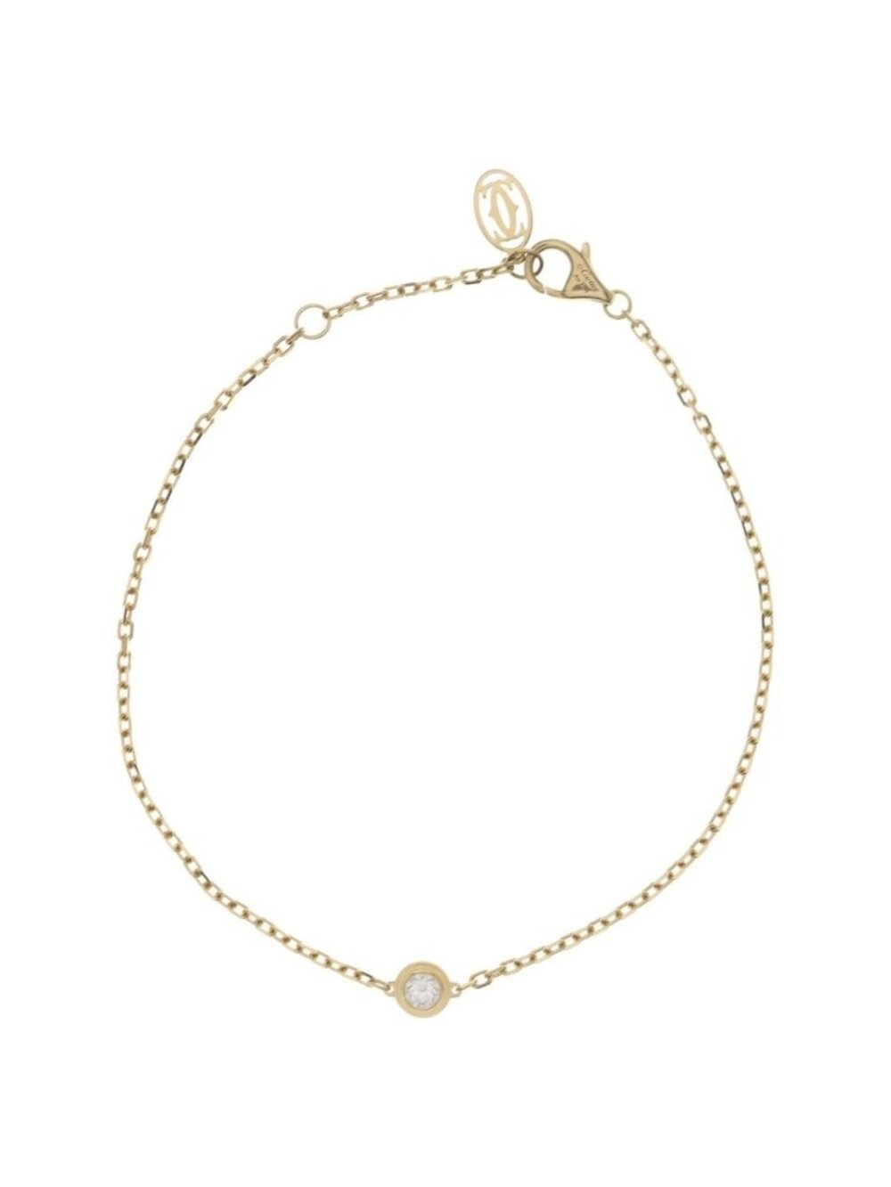 Cartier D'amour SM Diamond Bracelet Chain 18k Yellow Gold